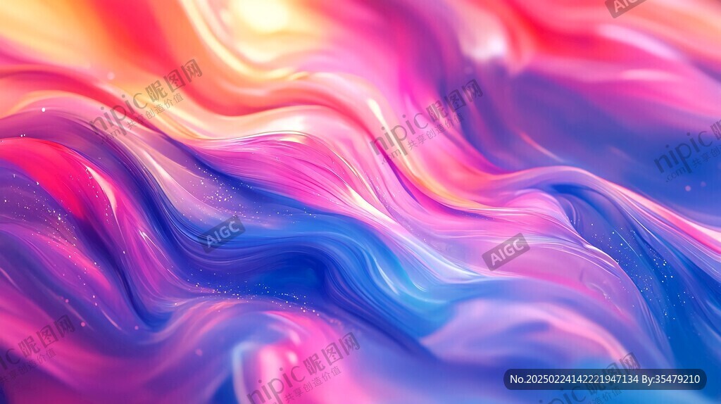 炫麗的夢幻流體畫