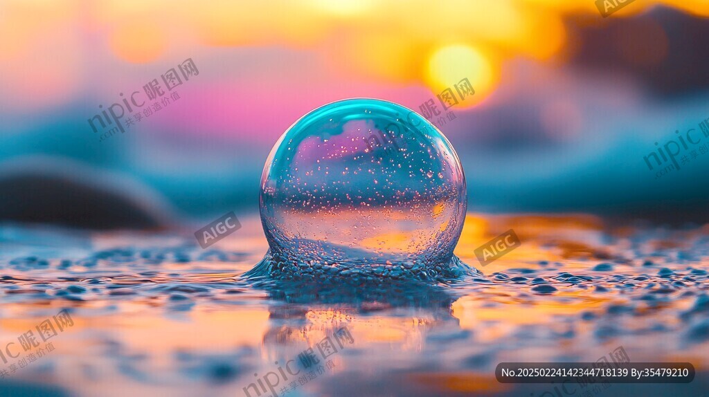 水晶球倒影
