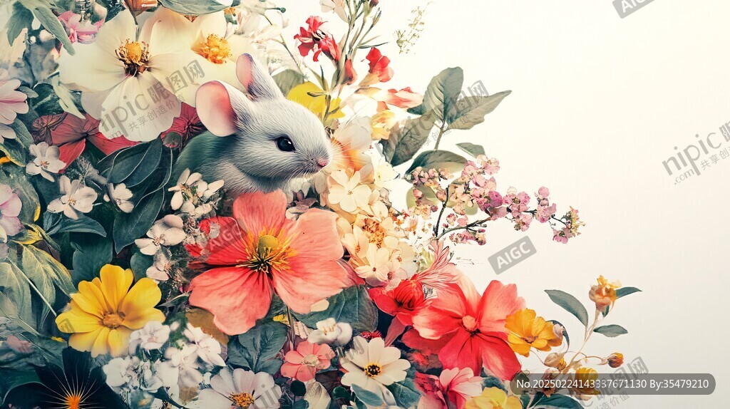 花朵動(dòng)物壁紙