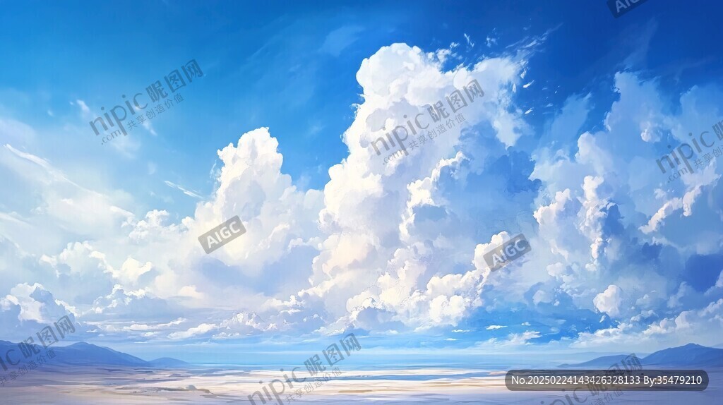 動(dòng)漫風(fēng)格白云