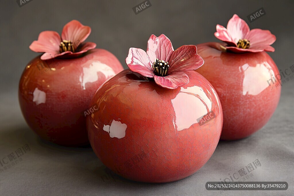 粉蕃茄擺件