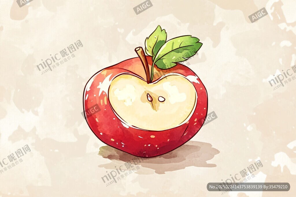 蘋果插畫設(shè)計(jì)