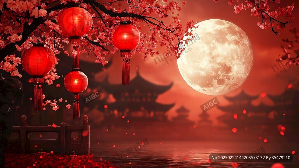 中秋唯美寬屏壁紙
