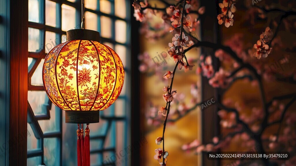 梅花與燈籠