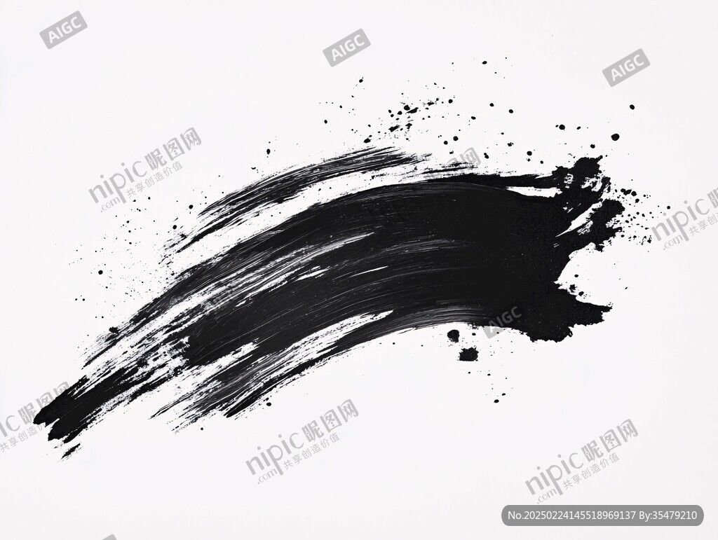 毛筆墨汁墨韻墨跡墨痕