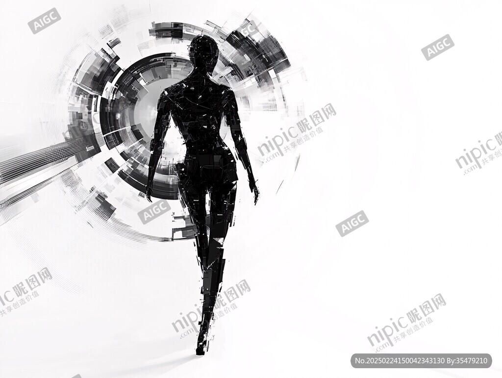 科技感人物界面