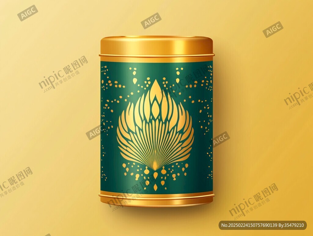 茶葉罐包裝插畫(huà)