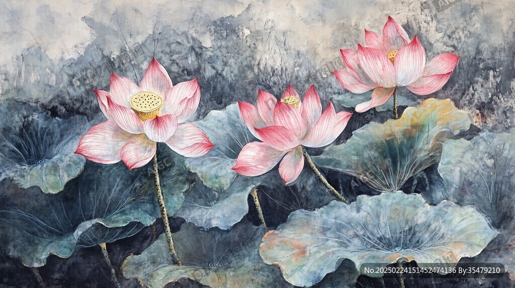 蓮花藝術(shù)畫