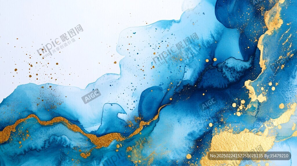 新中式風(fēng)格流彩畫