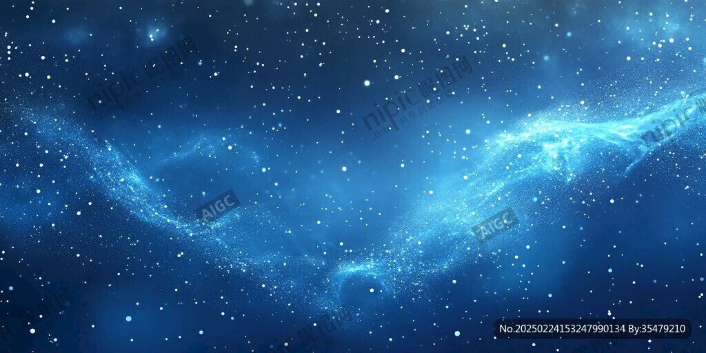 藍色星光壁紙