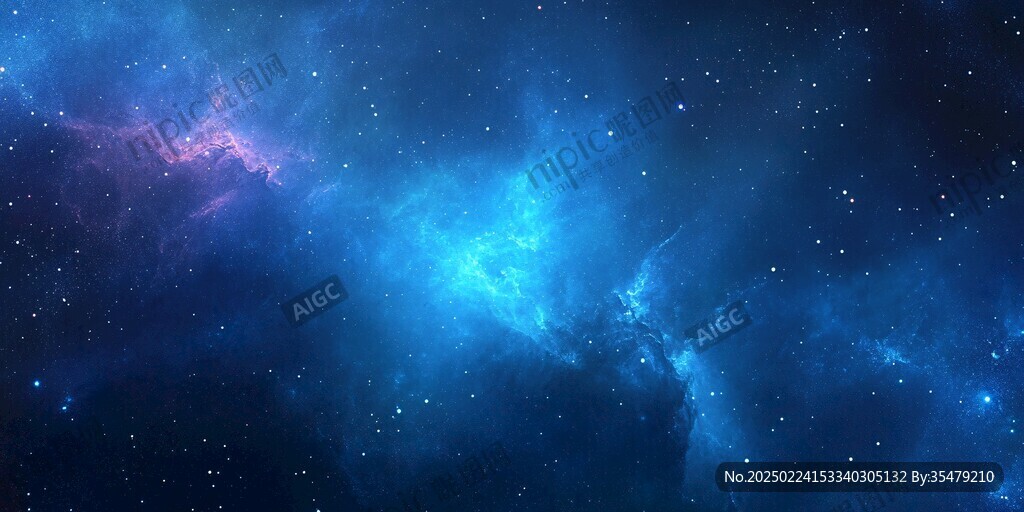 炫酷藍(lán)色宇宙背景