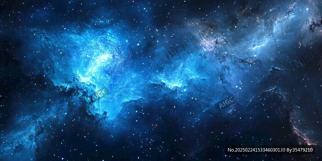 星云宇宙科技背景