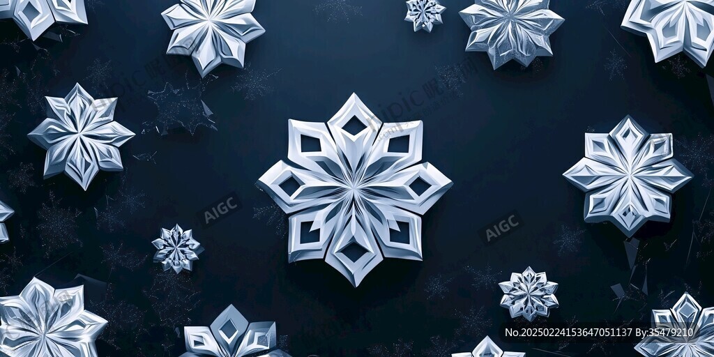 雪花效果圖