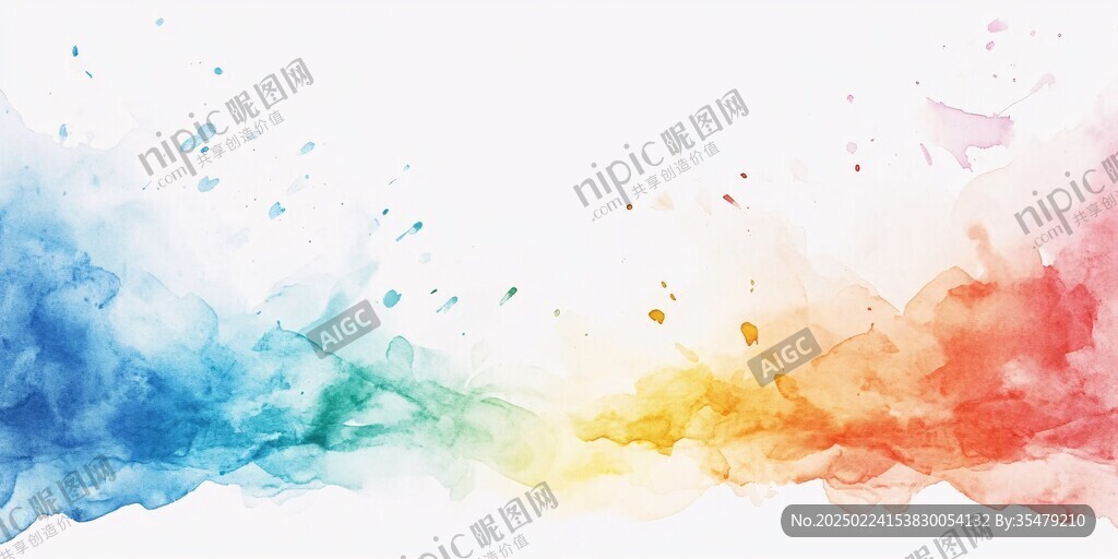 彩色噴濺大氣背景