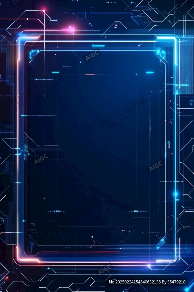 科技感邊框素材