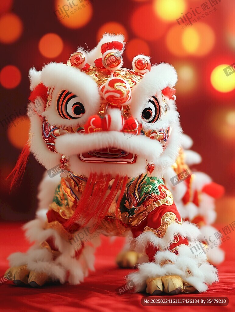 舞獅模型