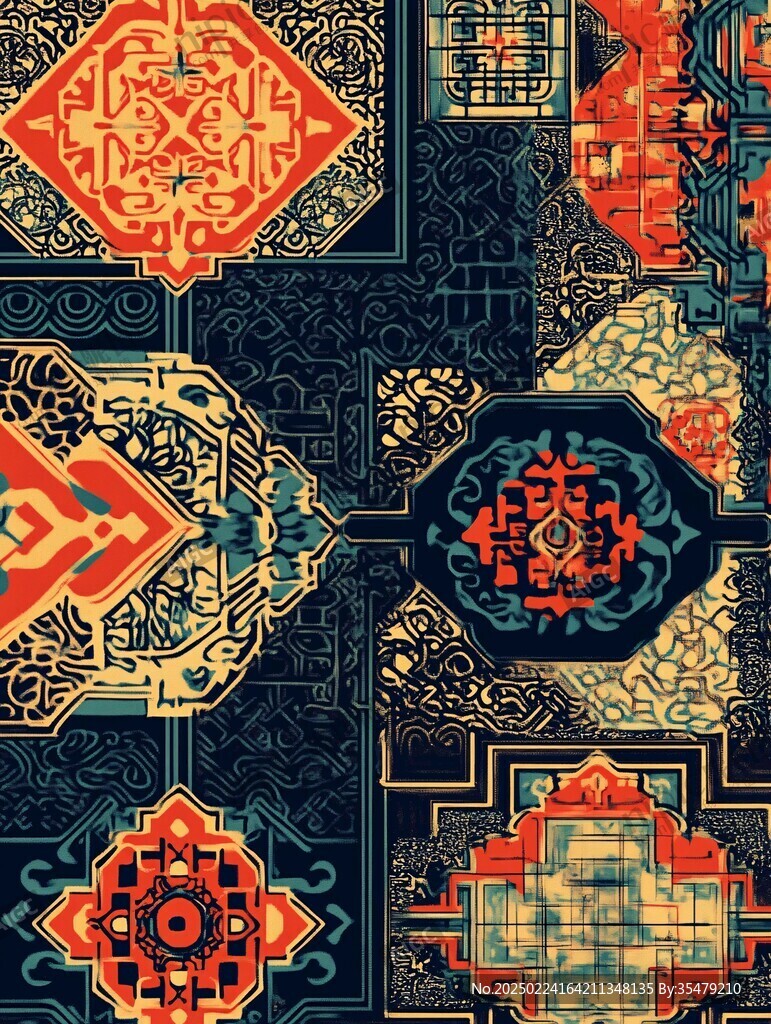 蒙古風(fēng)格花紋
