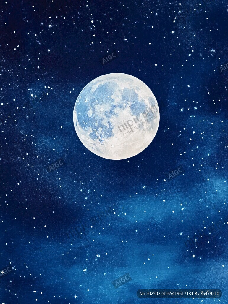 藍(lán)月夜夢幻唯美奇幻