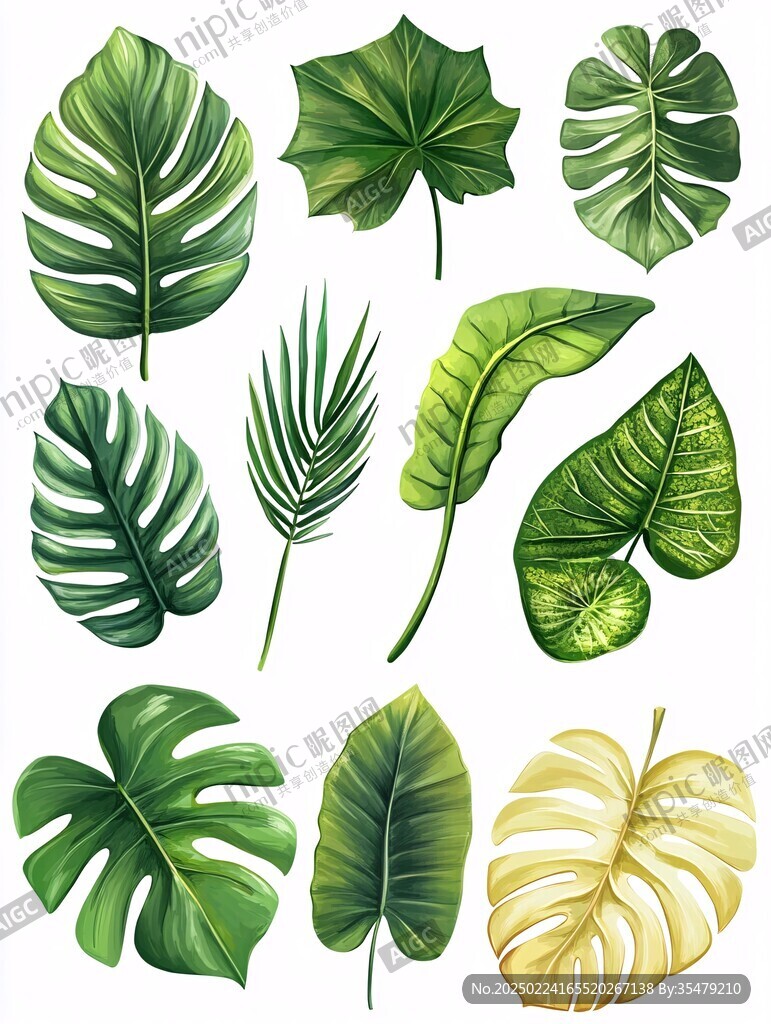 熱帶植物素材