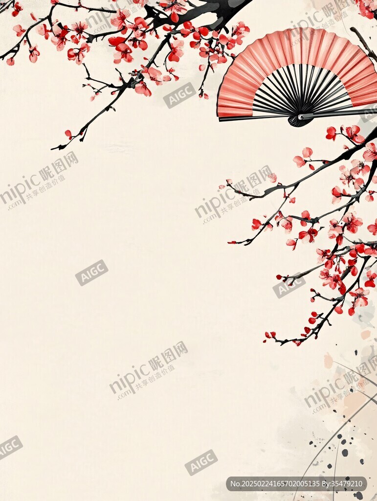 古風(fēng)古典梅花背景