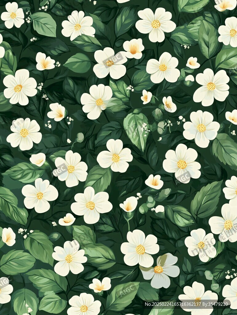 茉莉花底紋