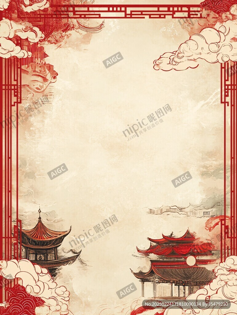 古建海報背景