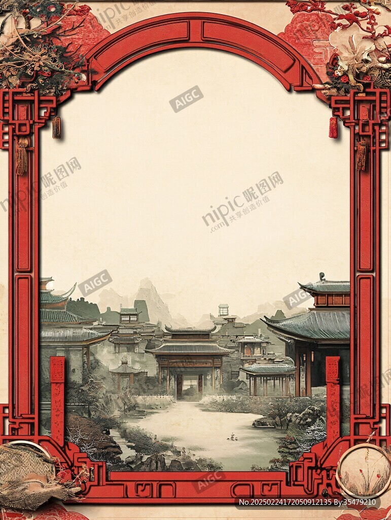 古建海報背景
