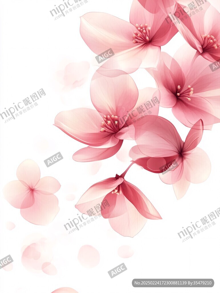 唯美花瓣創(chuàng)意桃花