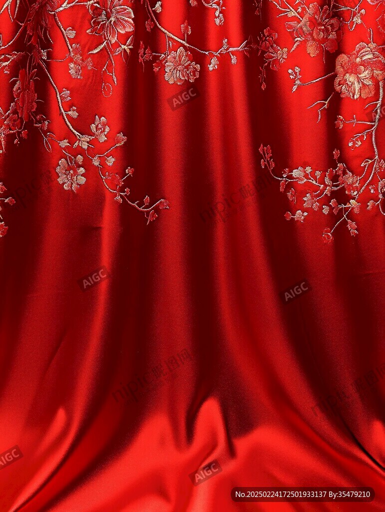 結婚裝飾紅布