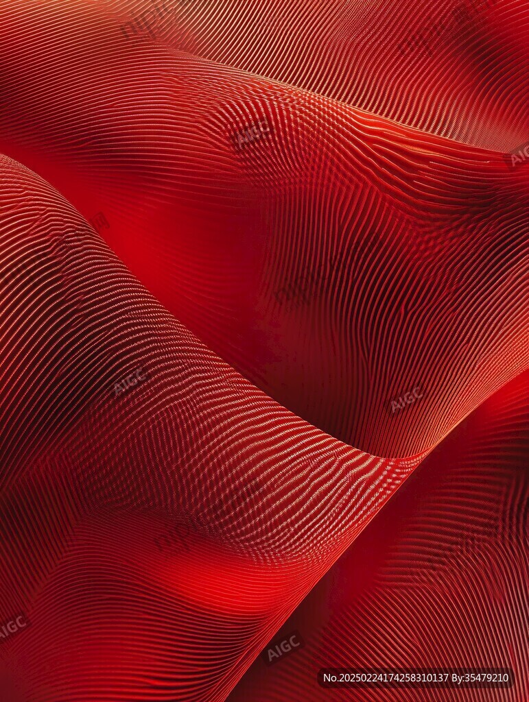 質感紅色線條