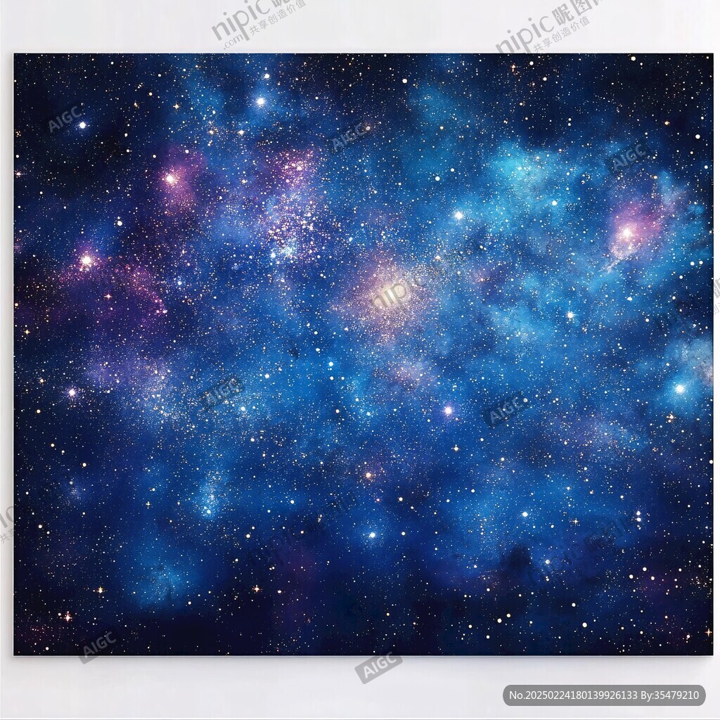 掛畫抽象畫星云