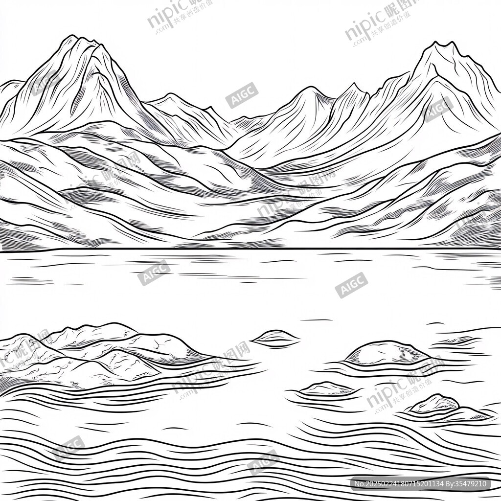 線描山脈