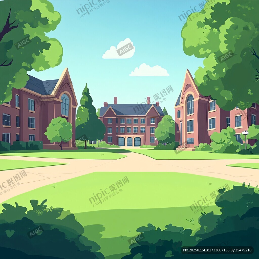 大學(xué)校園背景