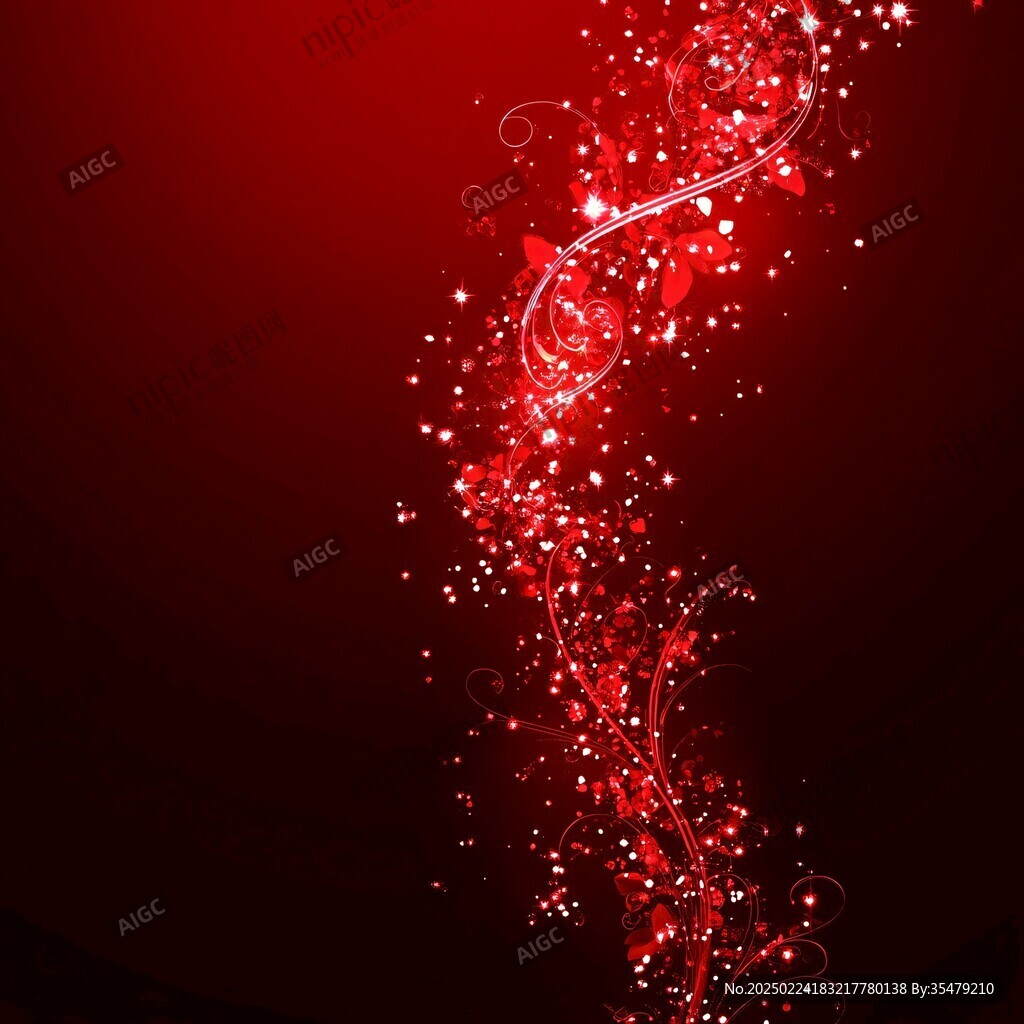 紅色唯美星光