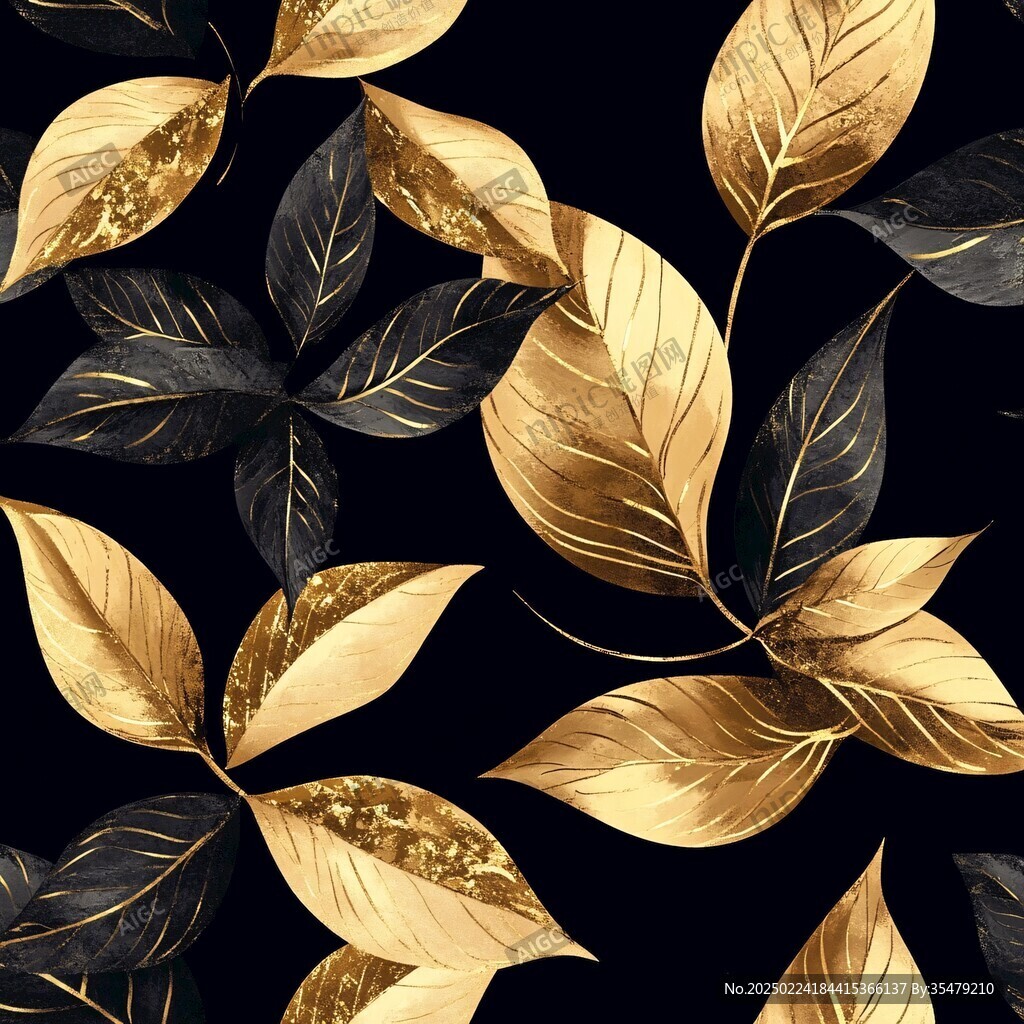黑金樹葉
