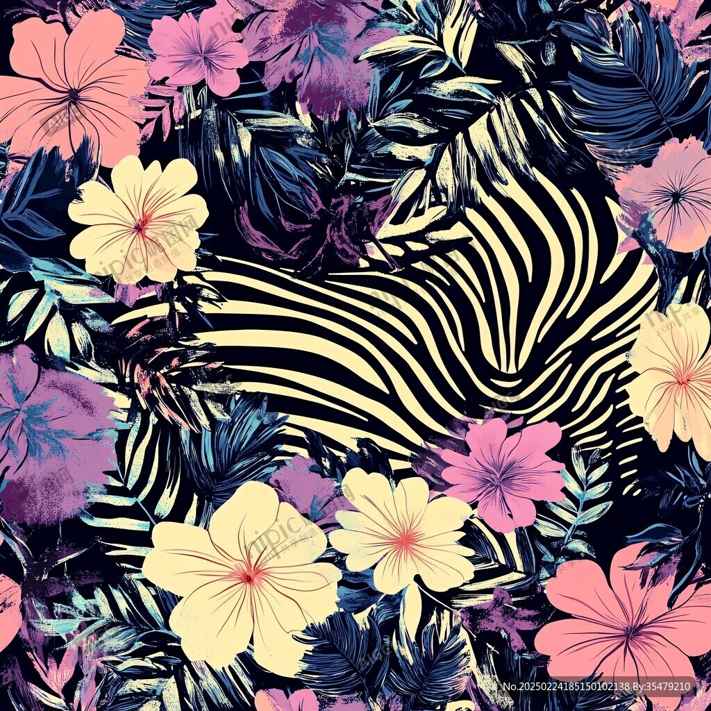斑馬花型