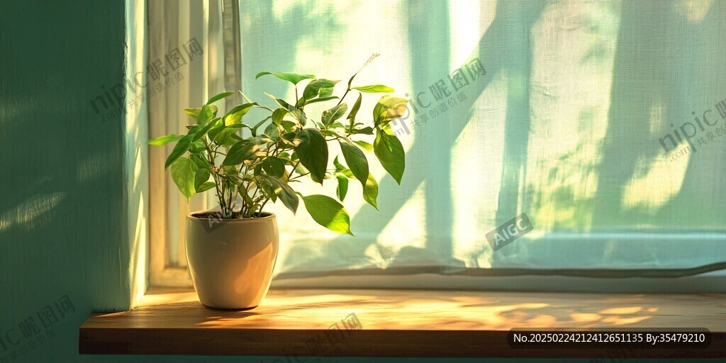 陽光植物窗臺小綠植