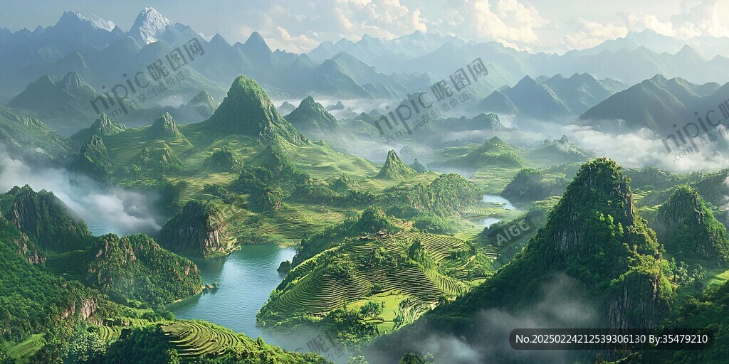 高清寬幅山水風光