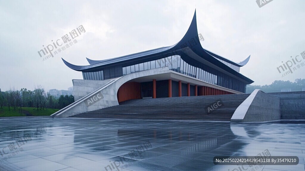 冠豸山游客中心建筑