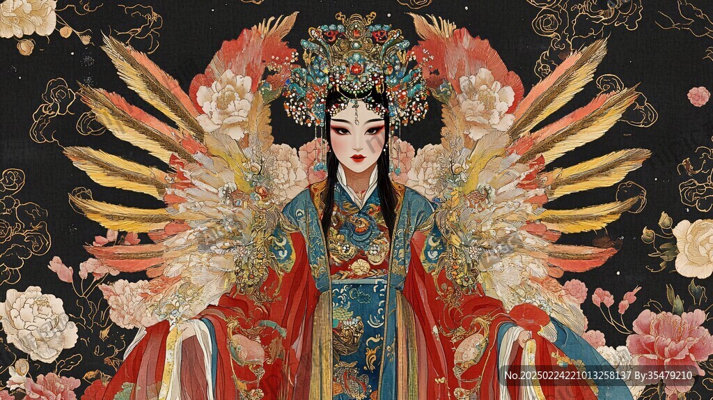 花旦插畫
