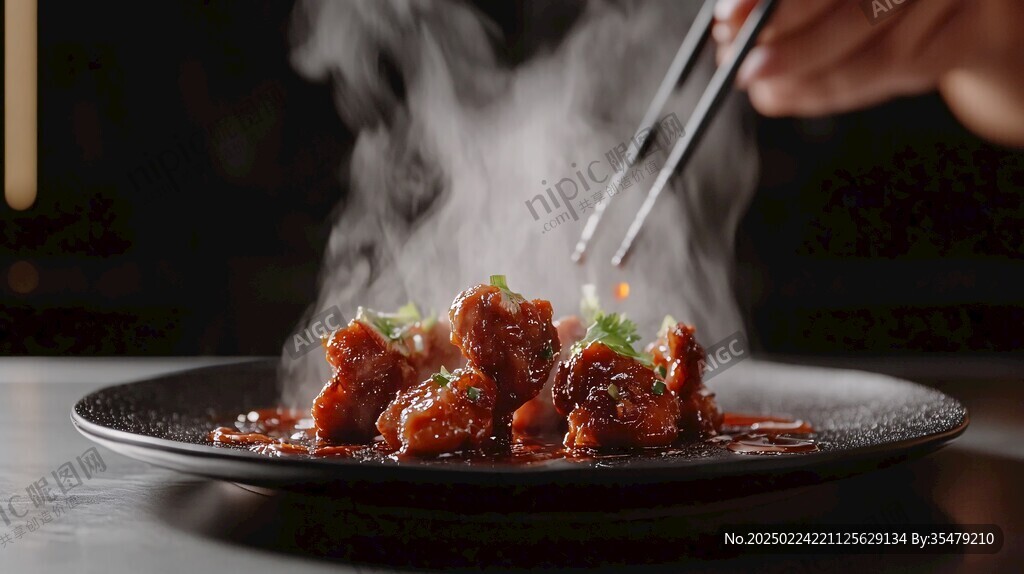 深底上的荔枝肉