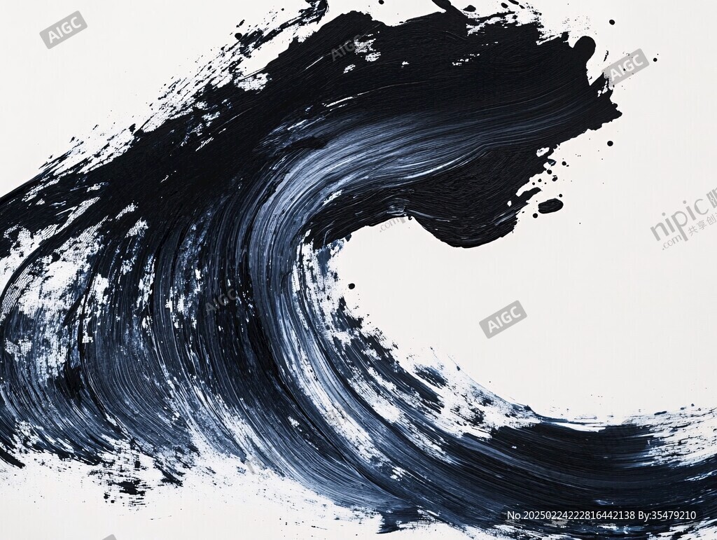 筆觸浪花