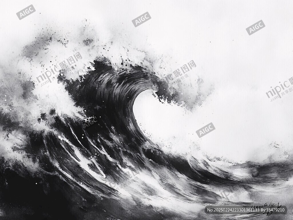 古風海浪浪花