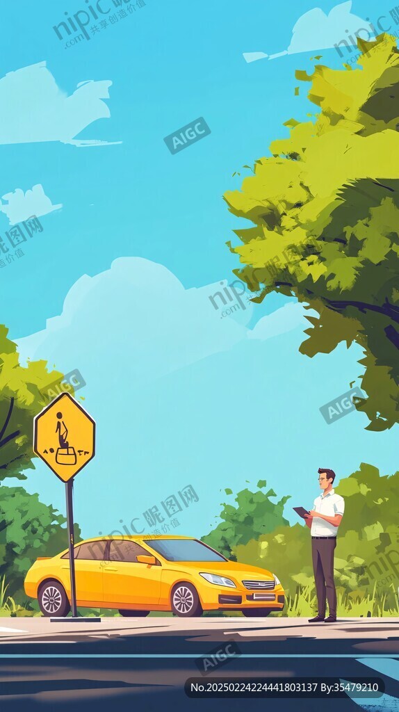 代駕插畫