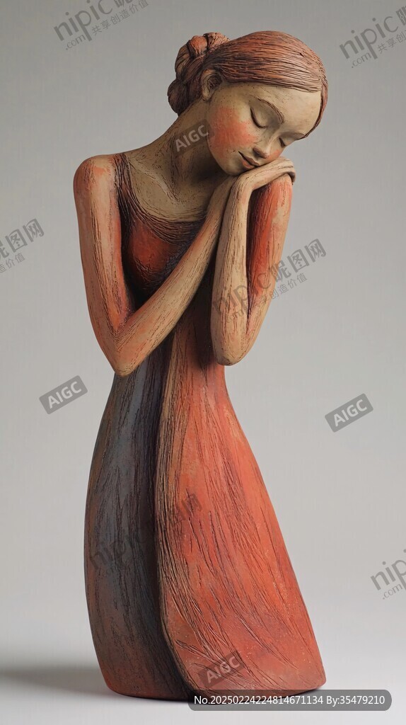 現(xiàn)代美女木雕