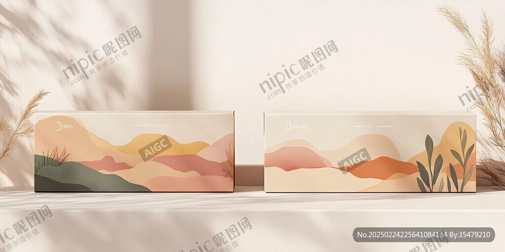 彩虹梨包裝插畫設計