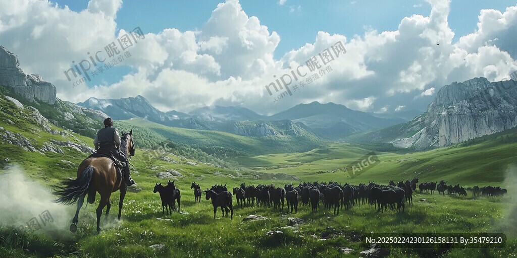 馬群山巒