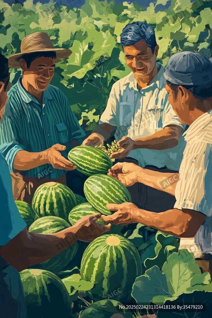 硒砂瓜插畫