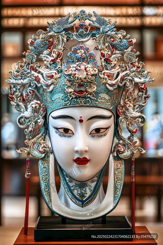 花旦雕塑