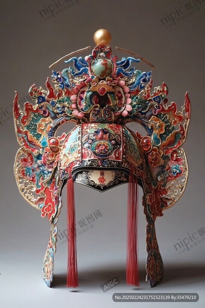 鳳翅抹額盔